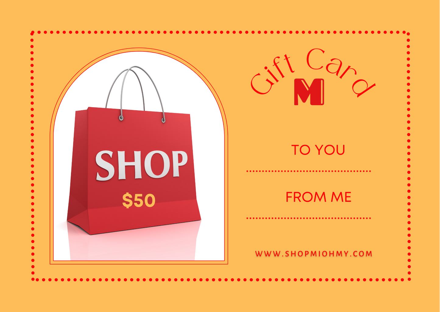 Shop MiOhMy Gift Certificate
